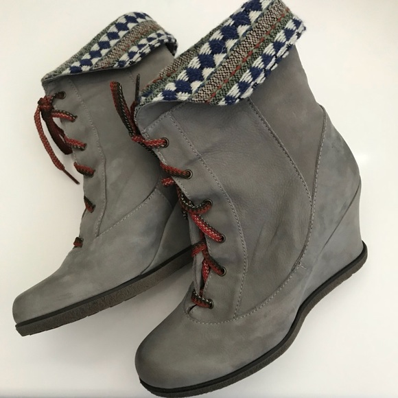 Anthropologie Shoes - New Anthropologie Holding Horses Wedge Booties 7